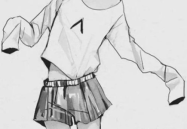动漫美女漫画素描头像,描绘青春的梦幻色彩